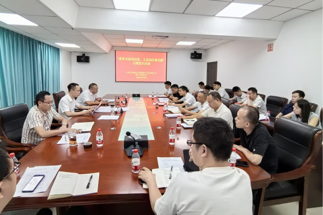 巴中兩山公司開(kāi)展“改革開(kāi)放再出發(fā)、立足崗位做貢獻(xiàn)”主題黨日活動(dòng)